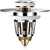 YONOY Stainless Steel Universal Edition Bathroom Sink Stopper,Bathtub Converter Sink Drain Strainer Plug No Overflow…