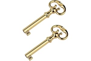 VIDABTE Grandfather Clock Door Key with Most Clocks Made Before 2004,KY-7 Skeleton Antique Key Compatible with Ridgeway,Sligh,Emporer,Pearl,Seth Thomas,Trend Grandfather Clock(2 Pack)