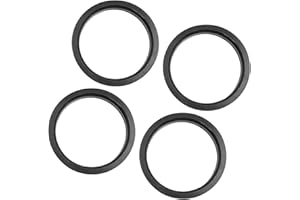 ACROPIX 73.1 mm to 63.4mm Universal Hub Centric Rings Black - Pack of 4