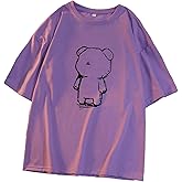 Women T Shirt Cute Bear Printed Kawaii Tops Summer Clothes Harajuku Graphic T Shirts