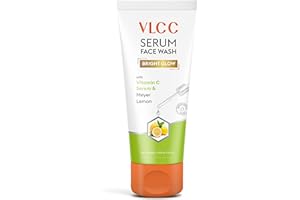 VLCC Serum Face Wash - Vitamin C Facial Cleanser with Meyer Lemon - Gentle Face Cleanser for All Skin Types - Paraben Free, C