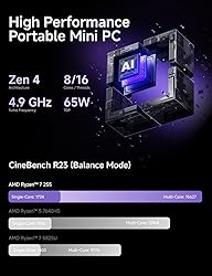 MINISFORUM X1-255 Mini PC AMD Ryzen 7