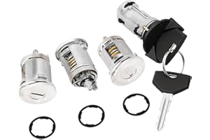 RAMATA Ignition Lock Cylinder Switch, Door Lock with Key Fit for 1990 1991 1992 1993 1994 1995 Jeep Wrangler YJ, Cherokee XJ, ZJ, Jeep Comanche, Dodge Viper Replace 17250.05 4720929K 924-908 5161055AA