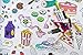 Food Fun Design – Square Tablecloth 60”X60” - Interactive Coloring Tablecloth for Kids – Poly/Cotton Fabric - Washable and Reusable – DIY Activity for Children & Adults