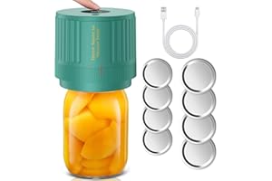 OXLIMKEE Mason Jar Vacuum Sealer, Electric jar sealer for Wide-Mouth & Regular-Mouth Mason Jars, Vacuum Sealer Kit for Food S