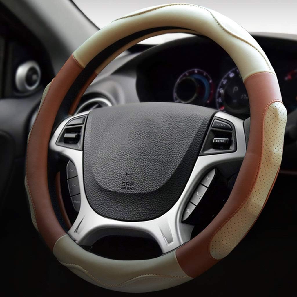 Car Steering Wheel Cover Leather Four Seasons Universal