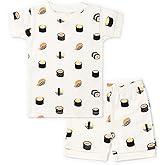 monica + andy unisex-baby Organic Two-piece Shorty Pajama Set
