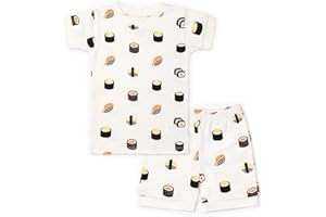 MONICA + ANDY baby-boys Organic Two-piece Shorty Pajama Set