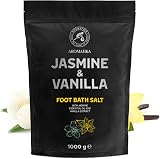 AROMATIKA Foot Bath Salt Jasmine Vanilla 1000g Pedicure Soak Sea Salt Foot Care view 2