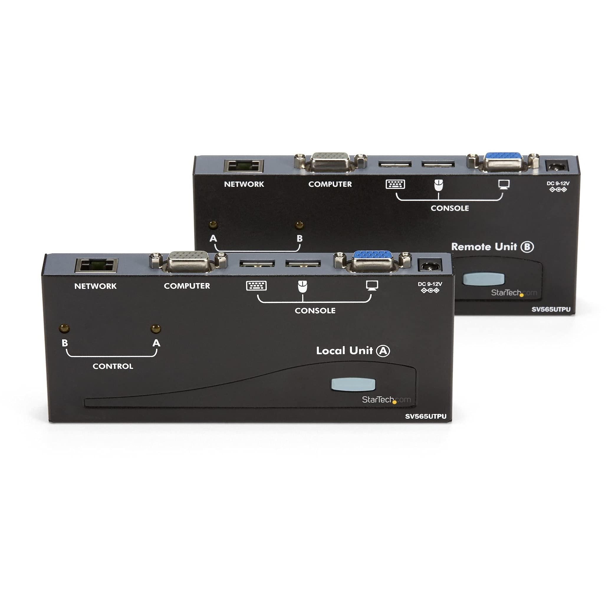 StarTech.com 500ft (150m) VGA KVM Extender - PS/2 & USB Host - KVM Console Over CAT5 Ethernet for Multiple Servers / Computers, TAA
