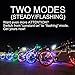 DAWAY Bright Led Bike Wheel Light A01 Waterproof Bicycle Tire Light Strip, Safety Spoke Lights, Cool Bike Accessories, Light Up Wheels, Lightweight, 2 Modes, Include Battery, 1 Year Warranty, White