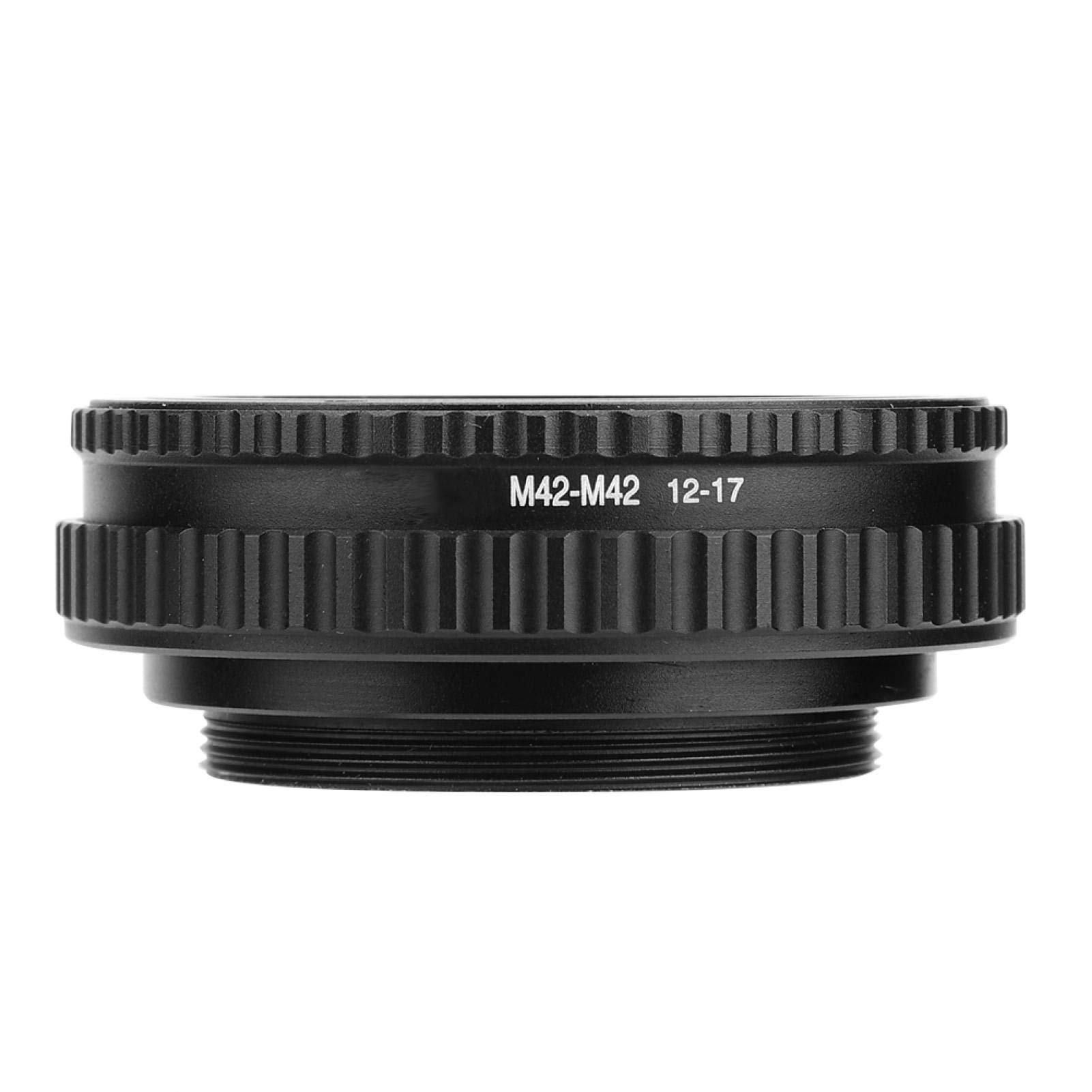 Helicoid Adapter M42 Helicoid Adapter Macro Helicoid Adapter M42 to M42 Adjustable Focusing Helicoid Lens Adapter Macro Tube Accessory (12-17mm)