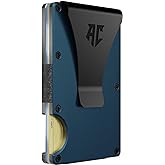 APEX CARRY wallets for men - Men's Minimalist Credit Card Holder - Slim Wallet for Men with RFID Blocking - Front Pocket Metal Wallet with Money Clip (Navy)