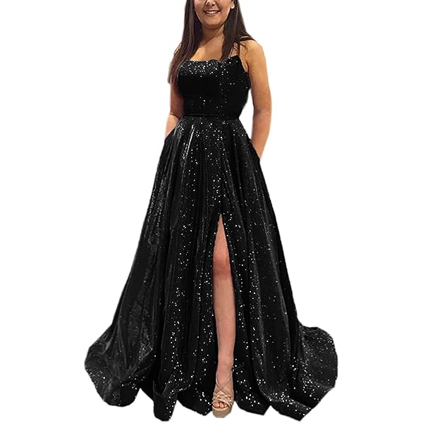 Amazon.com: Black Prom Dresses Long A Line with Pockets Formal Evening Ball Gowns Side Slit Glitter Party Dress 2026: Clothing, Shoes & Jewelry Amazon.com: Black Prom Dresses Long A Line with Pockets Formal Evening Ball Gowns Side Slit Glitter Party Dress 2026: Clothing, Shoes & Jewelry