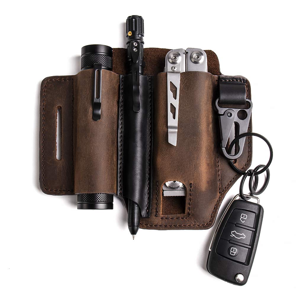 Organizer Leather Strap Holder Gentlestache Multitool Sheath For