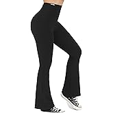 SIINSIIN Flare Leggings for Women Petite 29'' Inseam High Waisted Tummy Control No Front Seam Casual Wide Leg Yoga Pants
