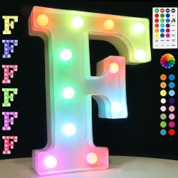 Light Up Colorful LED Marquee Letter lights, 18