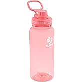 Takeya Tritan Sport Water Bottle with Spout Lid - BPA-Free & Dishwasher-Safe Water Bottle - Reusable Bottle with Lid Handle - Simple Leak-Proof Water Bottle - 32 oz, Flutter Pink