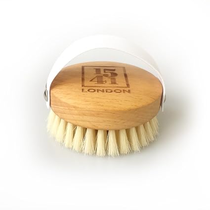 1541 London Beechwood Massage Body Brush With Medium Strength Natural Bristles (711274808314)
