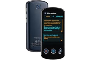 SVANTTO P60 AI Language Translator Device, Supports 142 Two Way Real-Time Voice Language Translation, No WiFi Needed, 8H Battery Life, Offline&Recording&Photo Translation for Travel Business Learning