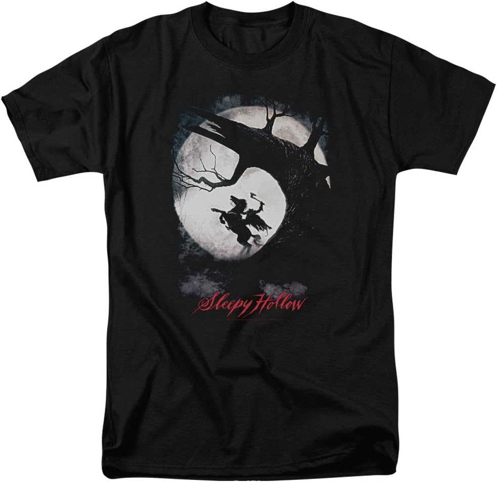 Sleepy Hollow Supernatural Horror Movie Tim Burton Poster Adult T-Shirt Tee