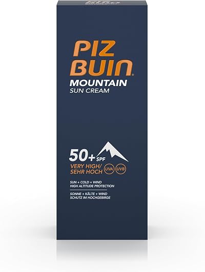 Piz Buin Mountain Face Suncream SPF50+ 50ml Facial Sunscreen Protection