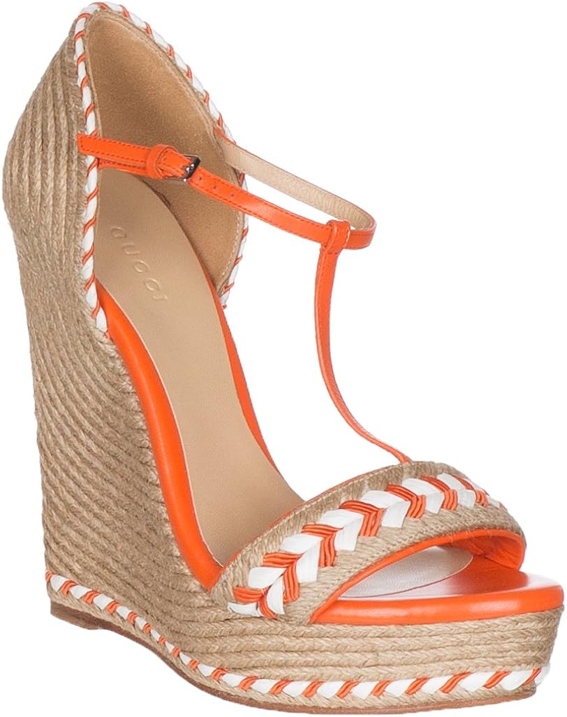 neon orange platform shoes