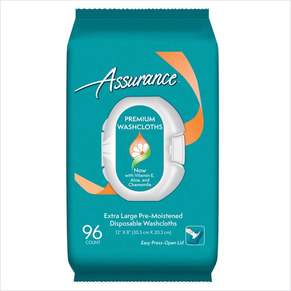 Amazon Com Assurance Premium Disposable Washcloths 96 Ct 6 Pack Health Personal Care