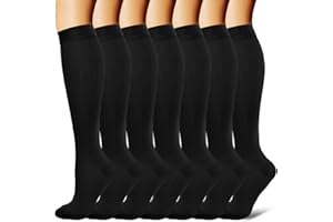 BIQU Compression Socks for Women and Men Circulation-Best Support for Running, Athletic, Nursing, Travel