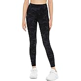 THE GYM PEOPLE Girls Workout Leggings Kids High Waist Stretch Athletic Dance Yoga Pants with Pockets