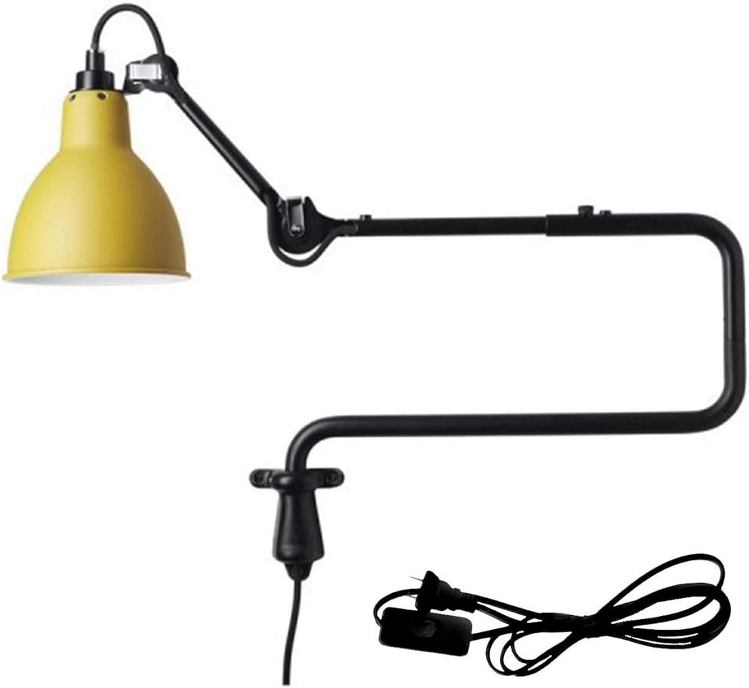 Verstellbare Wandleuchten mit Schwenkarm Vintage Plug-in-Wandleuchte