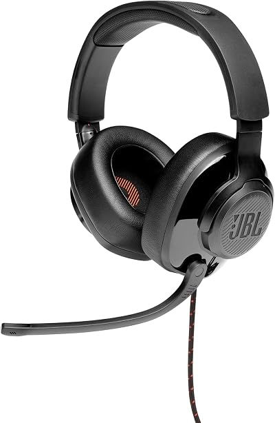 JBL Quantum 200 Wired Gaming Headset 50mm Driver Windows Sonic Black