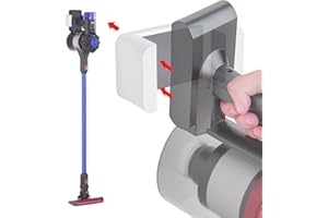 LIBOER Vacuum Cleanner Wall mount Stand for Dyson V6 V10 Storage Holder Compatible for Dyson V6 V10 Vacuum Cleaner Bracket Wall Mount Support Organizer (White, V10)