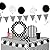Black and White Ultimate Experience Party Supplies Pack for 48