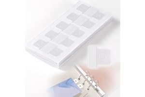YALOJE 150 PCS Binder Refill Sheet Converter Stickers, Clear Hole Reinforcement Stickers for No Punched Paper, Self-Adhesive Ring Binders Hole Labels for Office, Scrapbooking, Planner- 15 Sheets