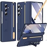 NINKI for Samsung Galaxy Z Fold 7 Case with S Pen Holder and Stylus,Invisible Kickstand Screen Protector Hinge Hard Drop-Proof Stand Phone Cover for Samsung Z fold 7 Case with S Pen Slot – Royal Blue