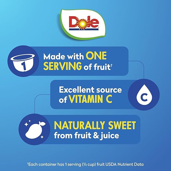 DOLE DICED MANGO IN 100% FRUIT JUICE – DOLE FRUIT BOWLS – 4 OZ BOWLS – 24 PACK