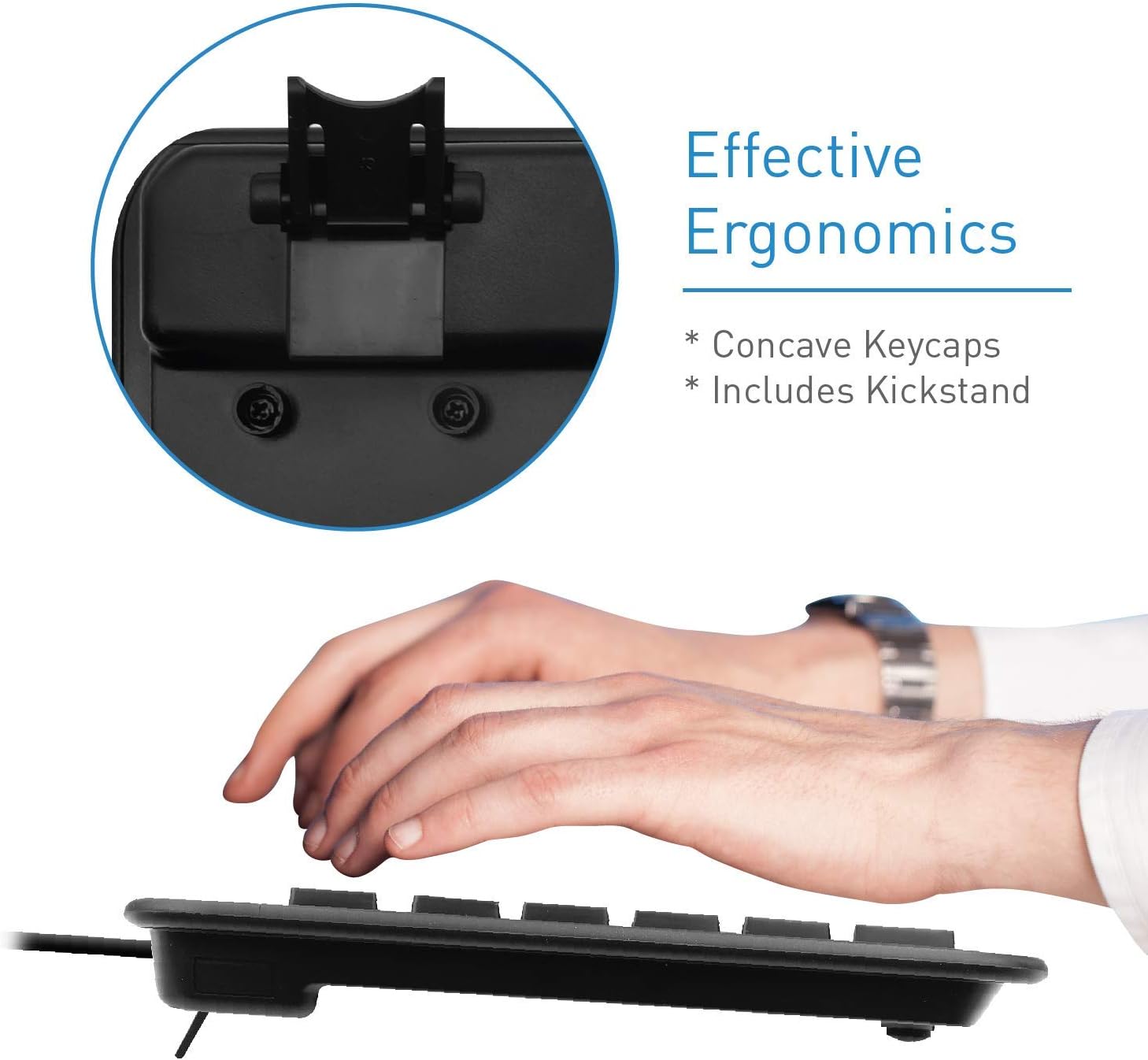 Macally USB Wired Keyboard and Mouse Combo Bundle - Simple & Easy to Use Ultra Slim USB Keyboard Mouse Combo - Compatible with Windows 10/8/7/Vista/Xp, etc. - Plug & Play: Computers & Accessories