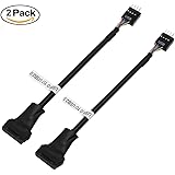USB Motherboard Connector,SNANSHI 20Pin USB3.0 Female to 9Pin USB2.0 Male Motherboard Adapter Converter Cable（Pack of 2）