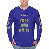 Custom Sun Protection Hoodies Shirt for Men Women, Personalized Hoodie with Logo Text Picture, UPF 50+ UV Hoodie