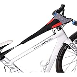 ROCKBROS Bicycle Trainer Sweat Net Frame Guard Absorbs Sweat Black Red