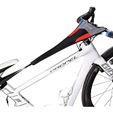 ROCKBROS Bicycle Trainer Sweat Net Frame Guard Absorbs Sweat Black Red | Super Sweat Absorption,Easy to Use,Length Adjustable