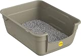 Cat Centre Grey Large Litter Tray with Scoop - Deep High Sides 50x38.5cm view 5