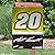 Matt Kenseth #20 Deluxe 2-Sided GARDEN Flag WITH METAL POLE Banner Nascar Racing