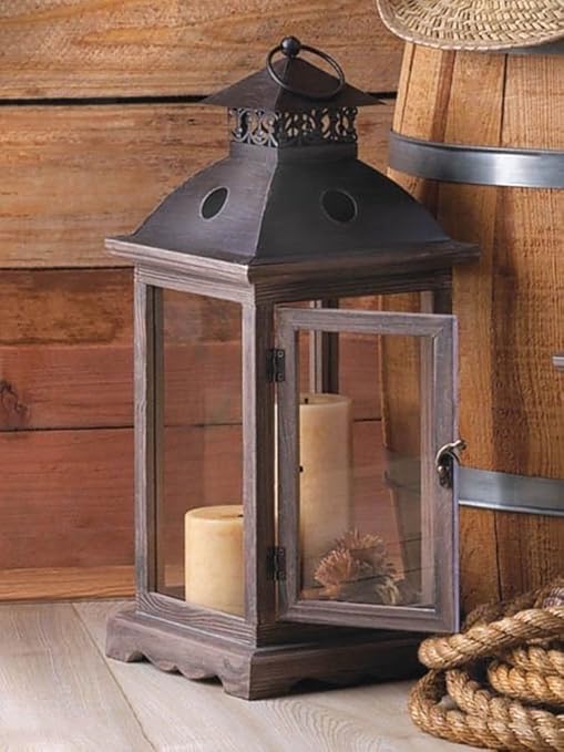 rustic floor lanterns