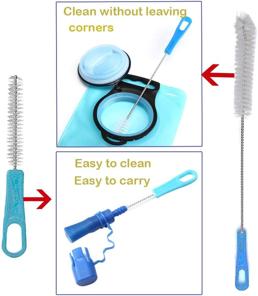 CSDSTORE Hydration Pack Bladder Tube Cleaning Cleaner Brush and Drying