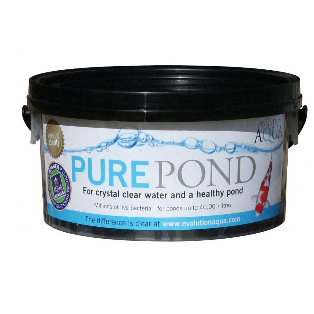 Evolution Aqua Pure Pond – Beneficial Bacteria for Ponds | Pond Bacteria Treatment & Healthy Water Maintenance for clear pond | Aids biological filtration and Fish Safe Pond Equaliser | 2000ml