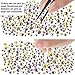2000 Pieces Hot Fix Glass Flatback Rhinestones HotFix Round Crystal Gems 1.5-6 MM (SS4-SS30) in Storage Box with Tweezers and Picking Rhinestones Pen (Crystal AB, 6 Sizes)