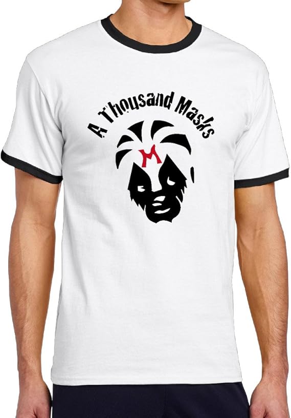 Amazon Typhoon Kaori メンズ リンガー半袖tシャツ 千の顔を持つ男 格闘戦士 アート 芸術デザイン 自由戦士 カジュアル創意 オリジナルカットソー Xxl Black Tシャツ カットソー 通販