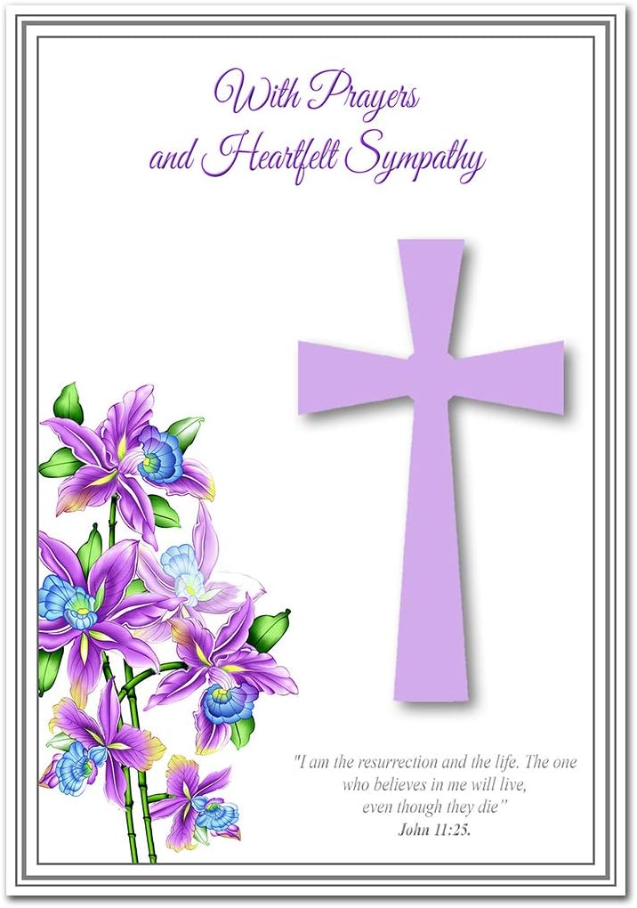 Christian Sympathy Card Comforting Religious Bible Quote Loving